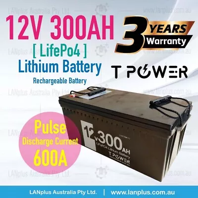 New 12V 300Ah Lifepo4 Lithium Battery For Camper Solar 4WD Caravan >200AH 150ah • $1539.30